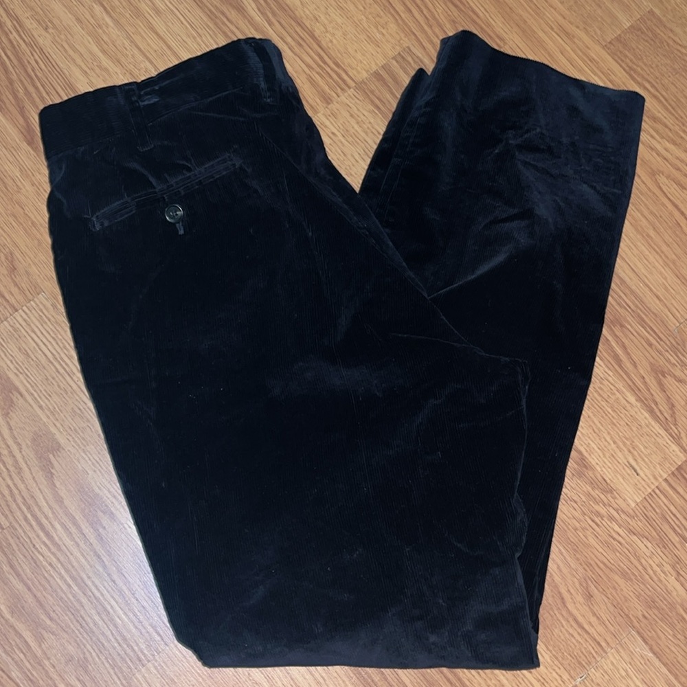 MAURIZIO BALDASSARI brera Corduroy Trousers Pants Cotton Black Size US 40